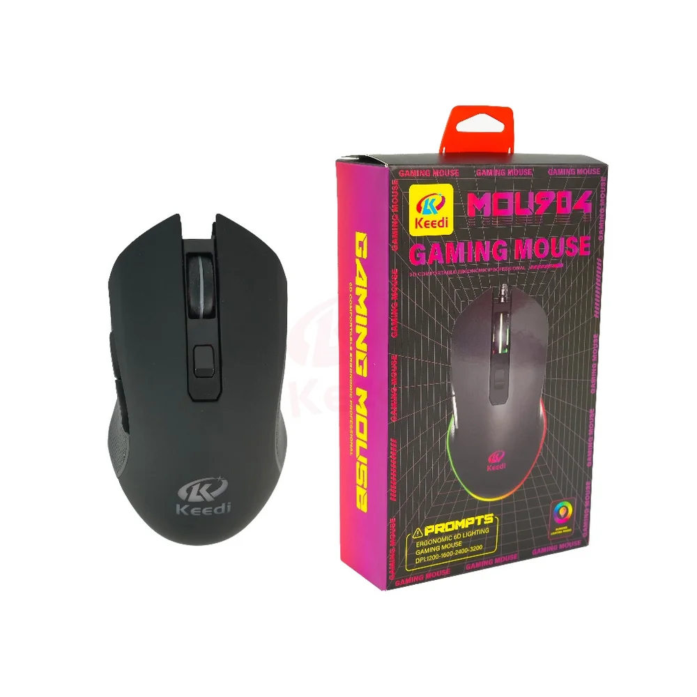 Imagem 3 de 5 do produto Mouse Gamer RGB 6 Teclas Oferece 4 Níveis De Dpi Keedi Mou904