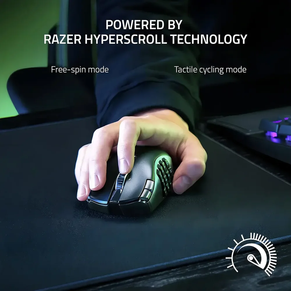 Imagem 3 de 5 do produto Mouse Gamer Sem Fio Razer Naga V2 Hyperspeed 21 Botões 30k Dpi
