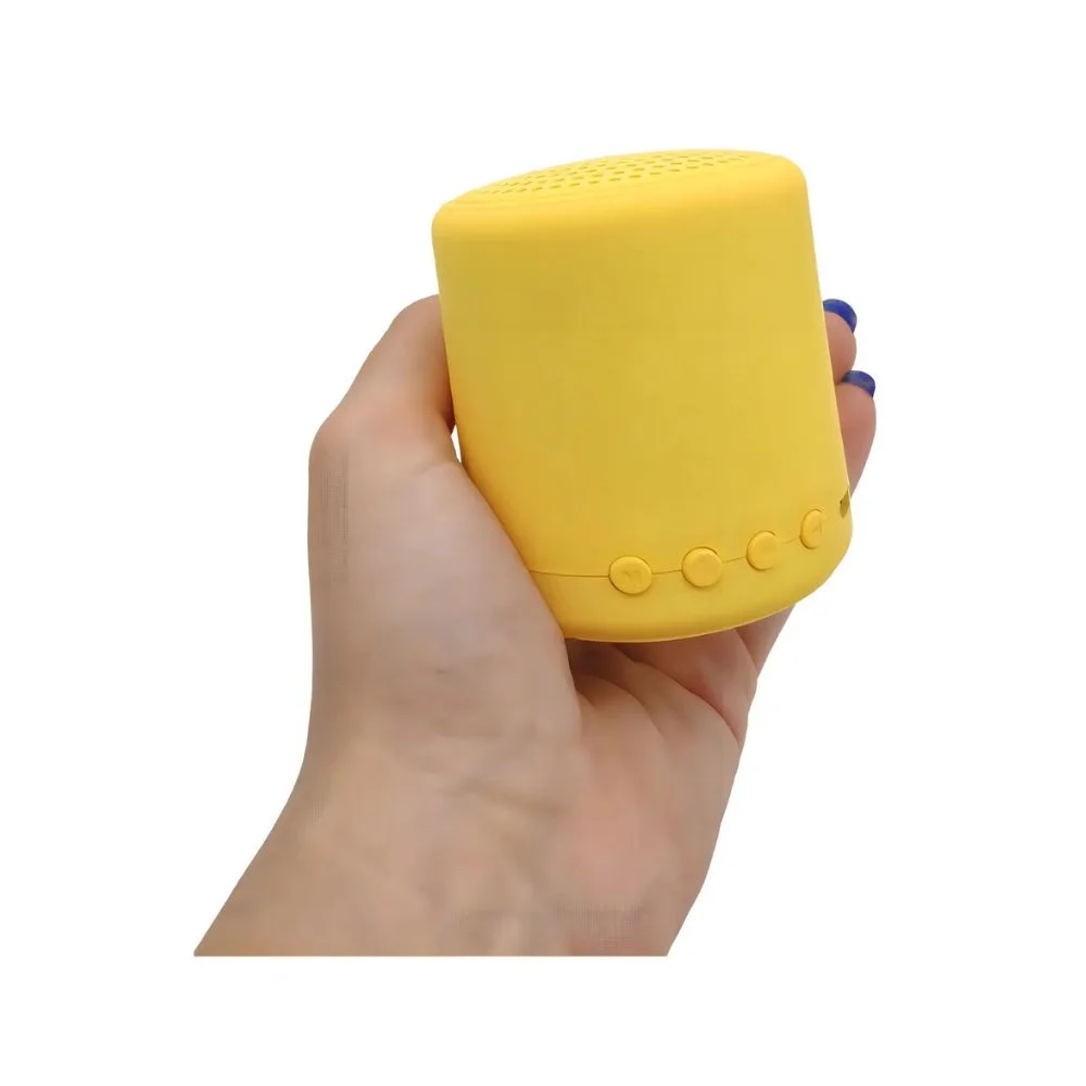 Imagem 2 de 4 do produto Mini Caixa De Som Portatil Bluetooth Com Usb, Radio Fm E Micro Sd Amarela A-6880