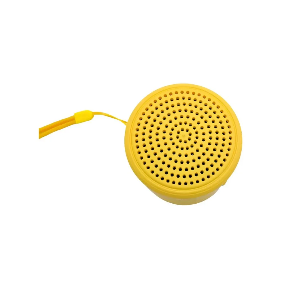 Imagem 3 de 4 do produto Mini Caixa De Som Portatil Bluetooth Com Usb, Radio Fm E Micro Sd Amarela A-6880