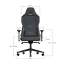 Cadeira PC Yes Sentinel Carbon Suporta Até 150kg Ajuste Altura E Inclinação Cinza PCstl-cb