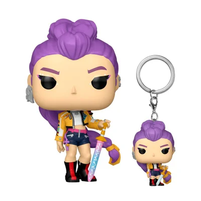 Kit Boneco Funko Pop! Guerreiras Do K-pop - Rumi + Chaveiro