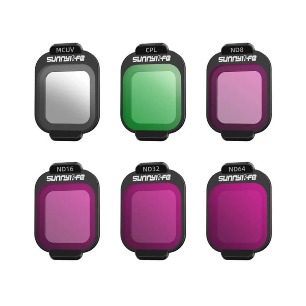 Kit de Filtros MCUV, CPL, ND8/16/32/64 para DJI Flip e DJI Lito X1 - Sunnylife Kit de Filtros MCUV, CPL, ND8/16/32/64 para DJI Flip e DJI Lito X1 - Sunnylife