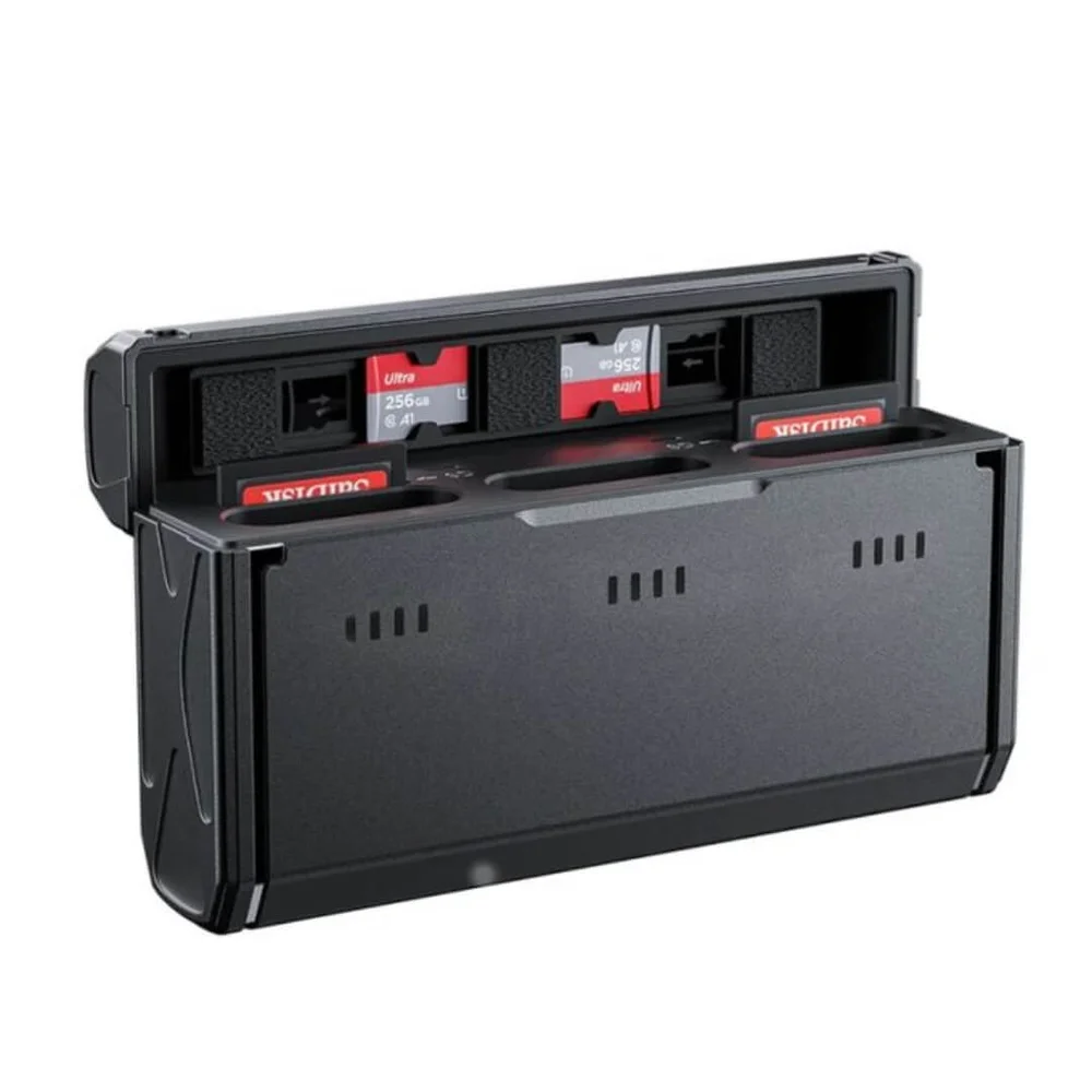 Imagem 5 de 5 do produto Carregador Triplo Para Baterias Sony Np-bx1 - Telesin