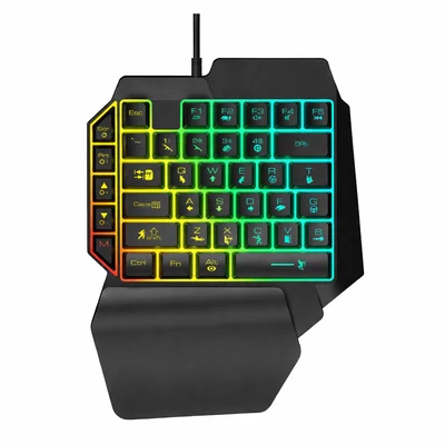 Teclado Gamer Single Hand Rainbow Chroma