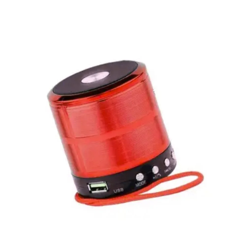 Imagem 3 de 3 do produto Mini Caixa De Som Portatil Bluetooth Speaker Ws-887 Vermelho