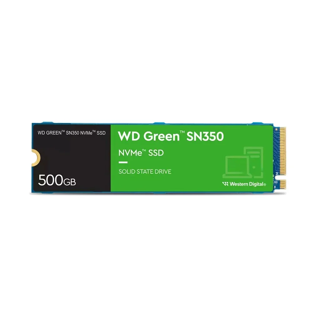 WD SSD Interno 500gb Wd Green Sn3000 Nvme - Unidade De Estado Sólido - PCie Gen4, M.2 2280, Até 5.000 Mb/s - Wds500g4g0e