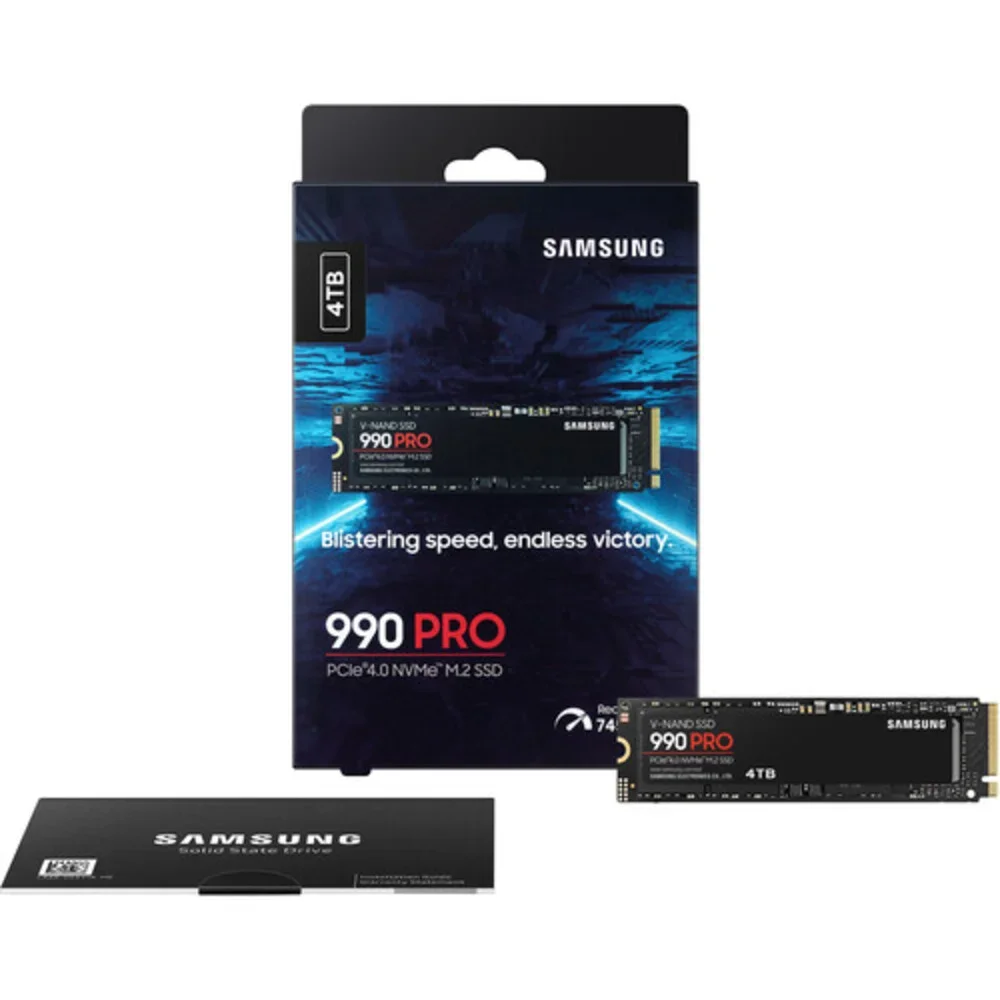 Imagem 3 de 3 do produto SSD Samsung 990 Pro - 4TB, Nvme, M.2 2280, Leitura Até 7450mb/s, Gravação Até 6900mb/s