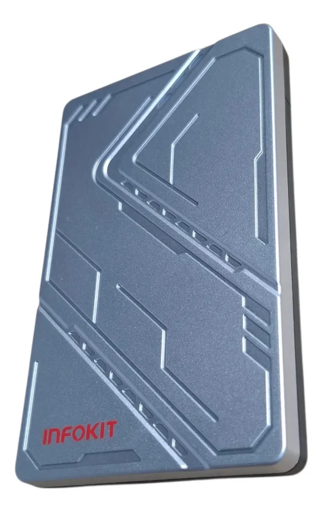 Hd Externo Portátil 500gb Usb C 3.1 Infokit Com LED Ecase-352 Prata Hd Externo Portátil 500gb Usb C 3.1 Infokit Com LED Ecase-352 Prata