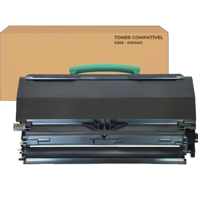 Cartucho Toner Compatível E260 E260a11 Para E260dn E360dn E460dn 3.500 Páginas Lexmark