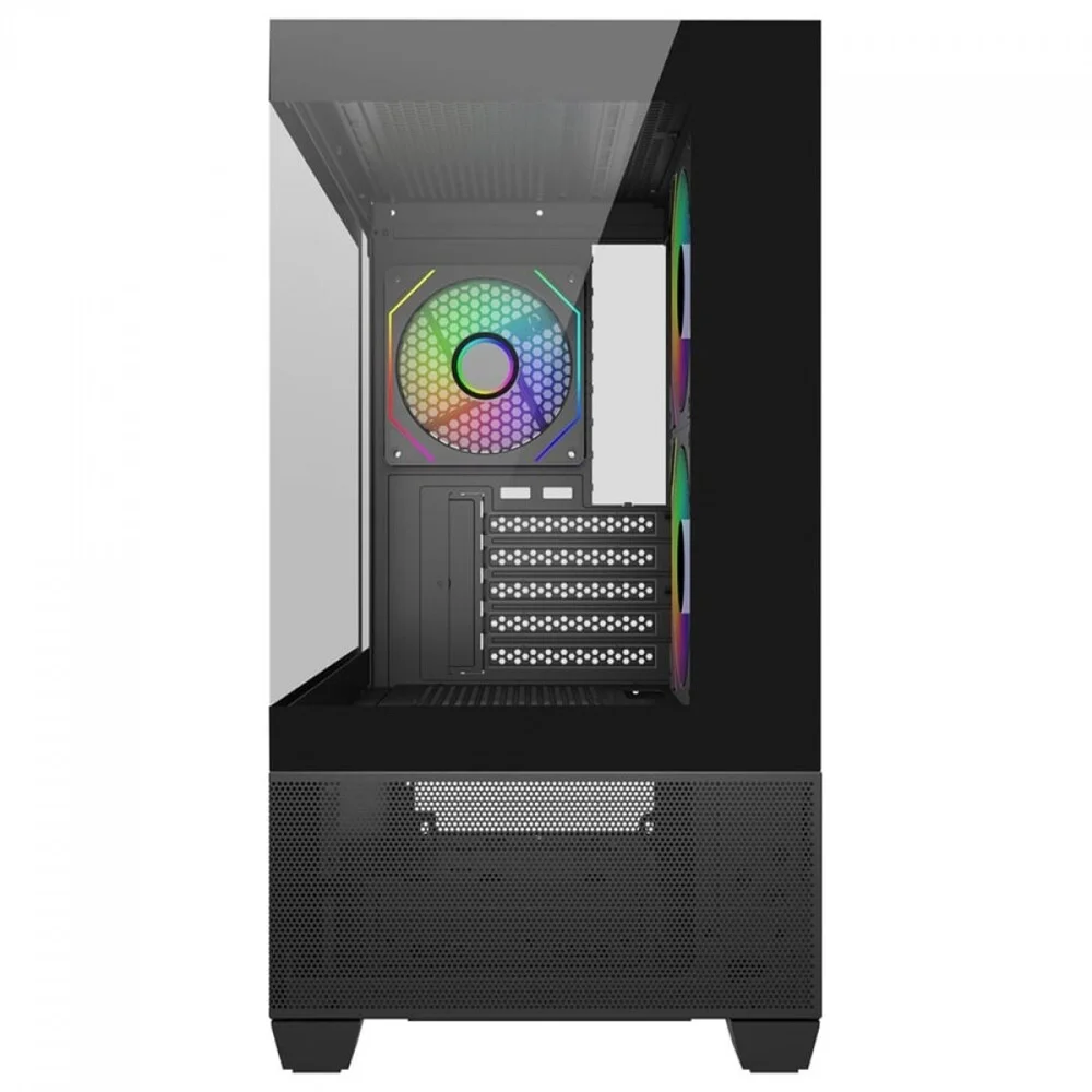 Imagem 3 de 5 do produto Gabinete Cooler Master Elite 490 Matx Mid Tower Lateral De Vidro Temperado Usb Tipo C Preto E490-khnn-s00
