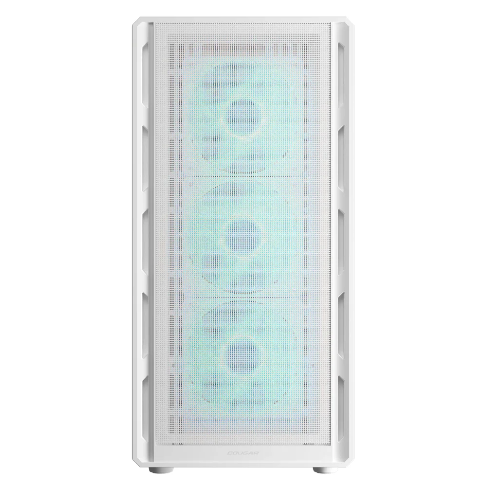Imagem 3 de 5 do produto Gabinete Cougar Airface Pure Pro Atx Mid Tower Lateral De Vidro Temperado Usb Tipo C Com 4 Fan Branco 382ga50.0004