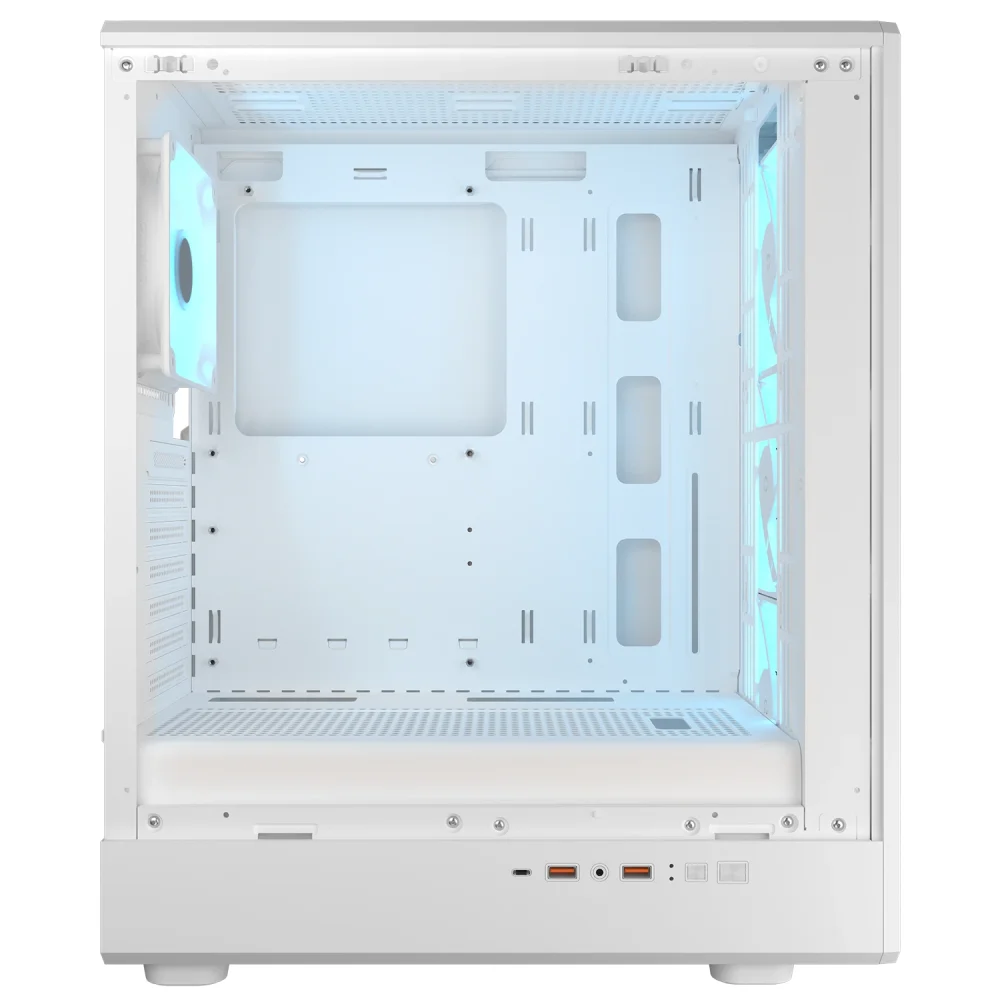 Imagem 4 de 5 do produto Gabinete Cougar Airface Pure Pro Atx Mid Tower Lateral De Vidro Temperado Usb Tipo C Com 4 Fan Branco 382ga50.0004