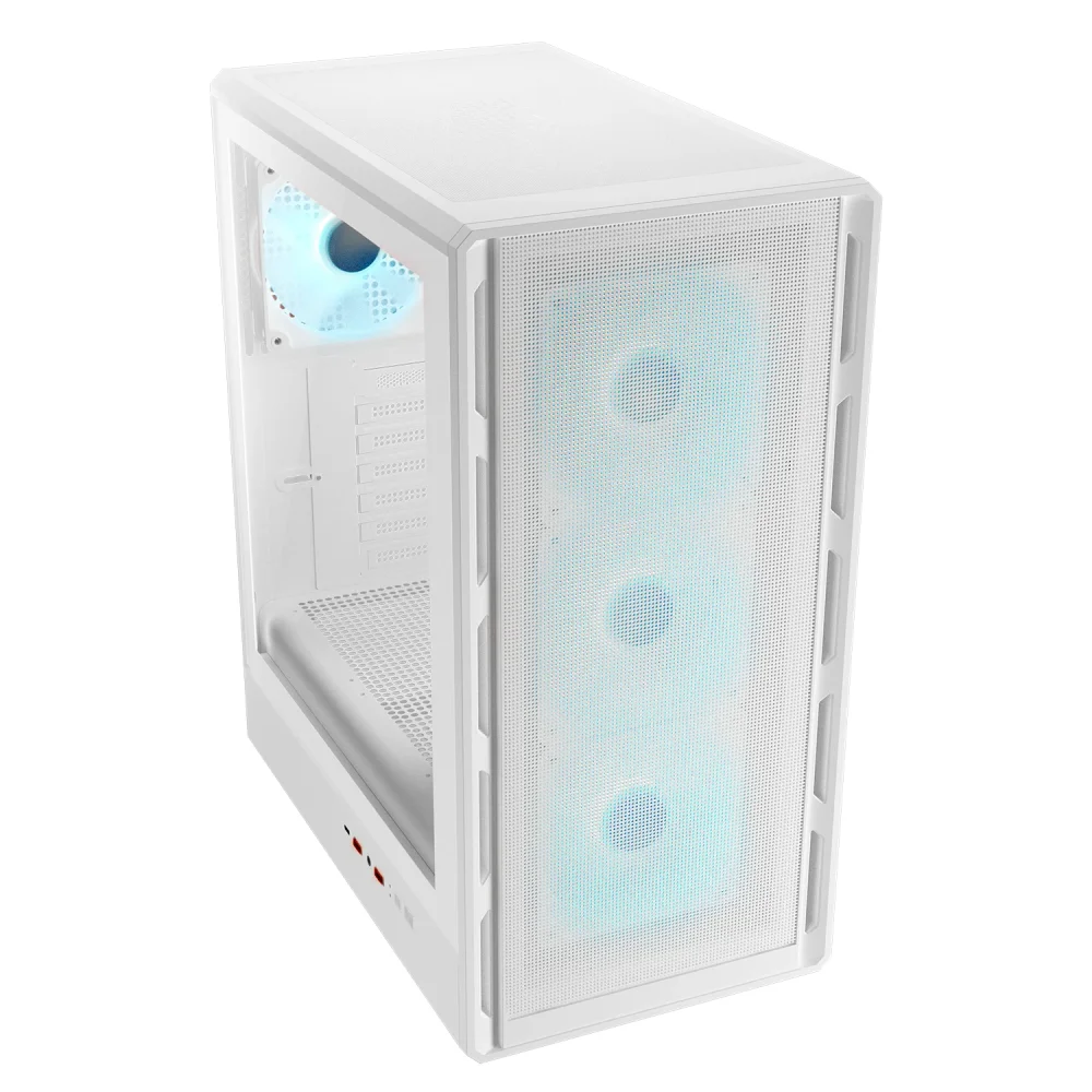 Imagem 5 de 5 do produto Gabinete Cougar Airface Pure Pro Atx Mid Tower Lateral De Vidro Temperado Usb Tipo C Com 4 Fan Branco 382ga50.0004