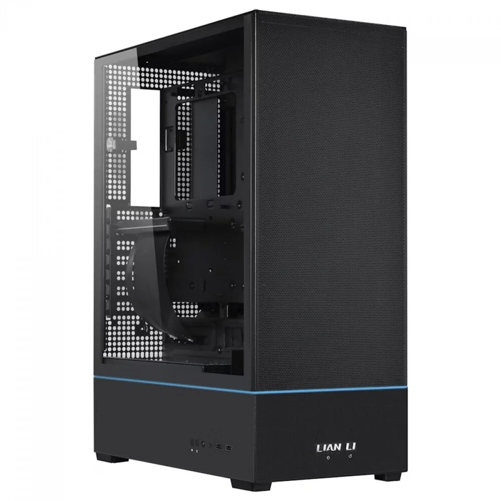 Gabinete Lian Li Sup01 Atx Mid Tower Lateral De Vidro Temperado Usb Tipo C Preto Sup01x
