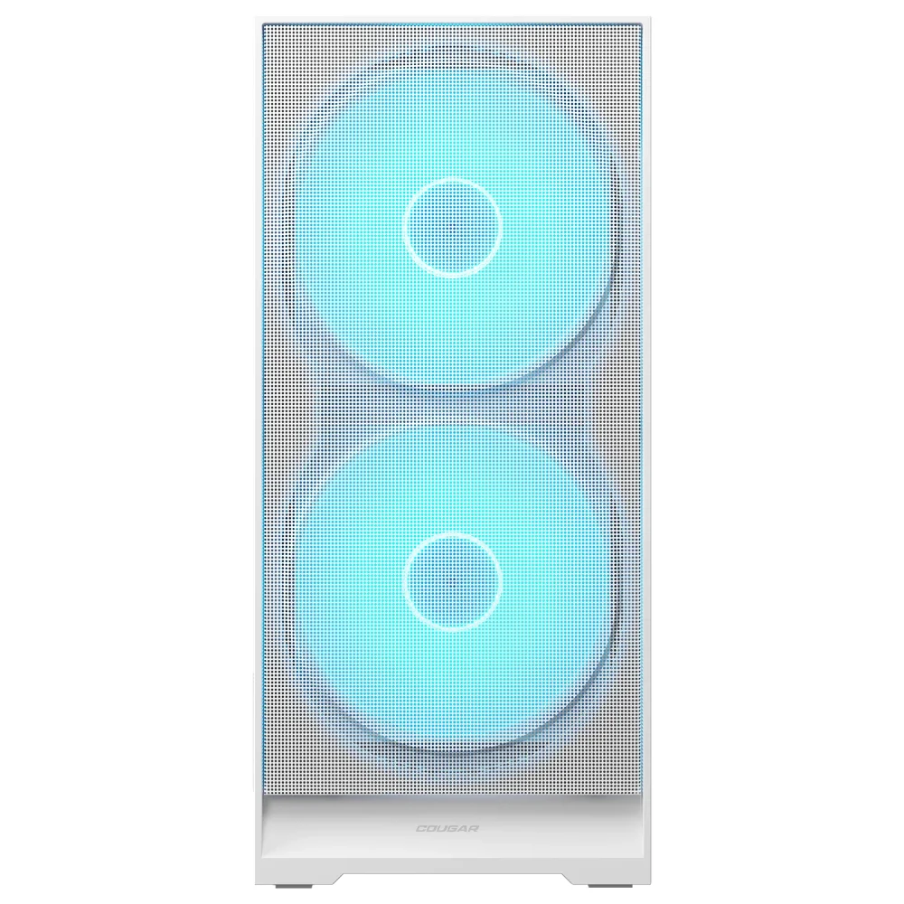 Imagem 3 de 5 do produto Gabinete Cougar Airface 180 Atx Mid Tower Lateral De Vidro Temperado Usb Tipo C Com 3 Fan Branco Cgr-5va4w-RGB