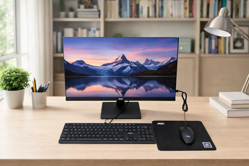 Computador All in One AOC 238 i5 12450H 16GB SSD