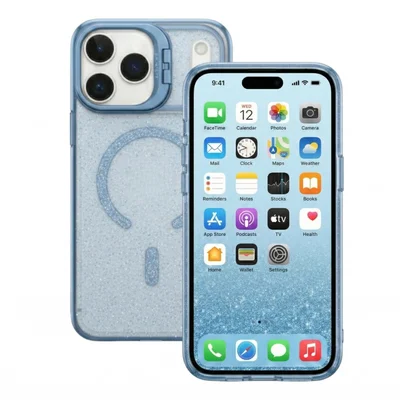 Capa Capinha Case Brilho Magsafe Suporte Iphone 17 Pro Max