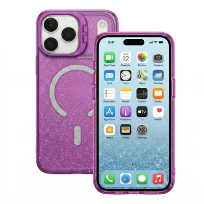 Capa Capinha Case Brilho Magsafe Suporte Iphone 17 Pro Max