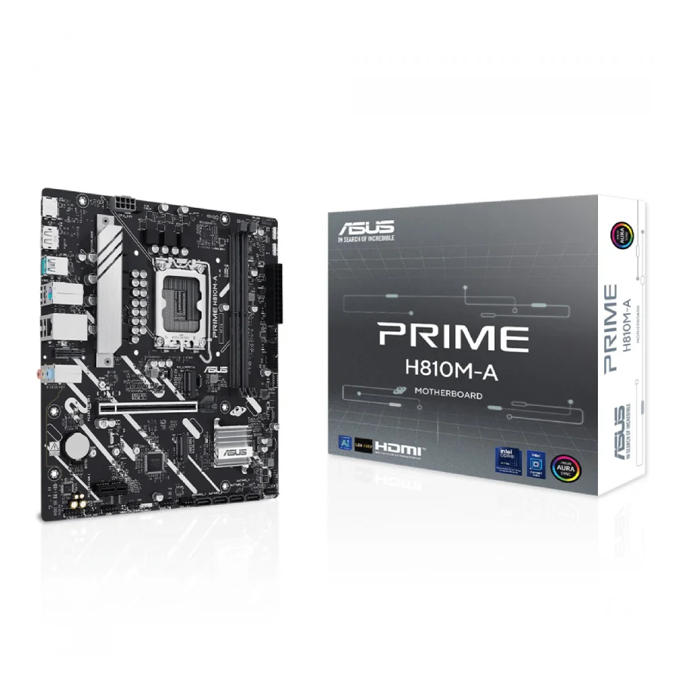 Placa Mãe Asus Prime H810m-a Ddr5 LGA  1851 Matx M.2 Display Port HDMI 90mb1kk0-m0eay0 4