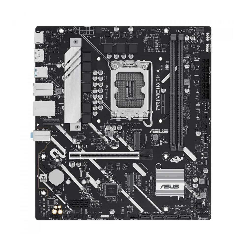 Placa Mãe Asus Prime H810m-a Ddr5 LGA  1851 Matx M.2 Display Port HDMI 90mb1kk0-m0eay0 6