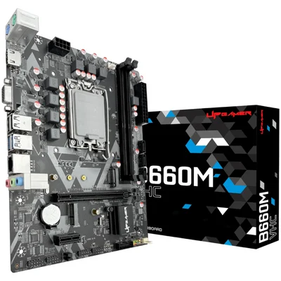 Placa Mãe Upgamer B660m Vhc Ddr4 LGA 1700 Matx M.2 Nvme Usb 3.0 HDMI Vga Upg-b660m-vhc