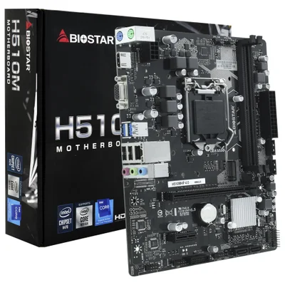 Placa Mãe Biostar H510m Ddr4 LGA  1200 M.2 HDMI H510mhp 4.0 Ver 6.0