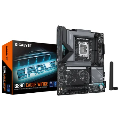 Placa Mãe Gigabyte B860 Eagle Wifi6e Ddr5 LGA  1851 Atx M.2 Nvme HDMI Display Port Usb Tipo C Rev 1.0