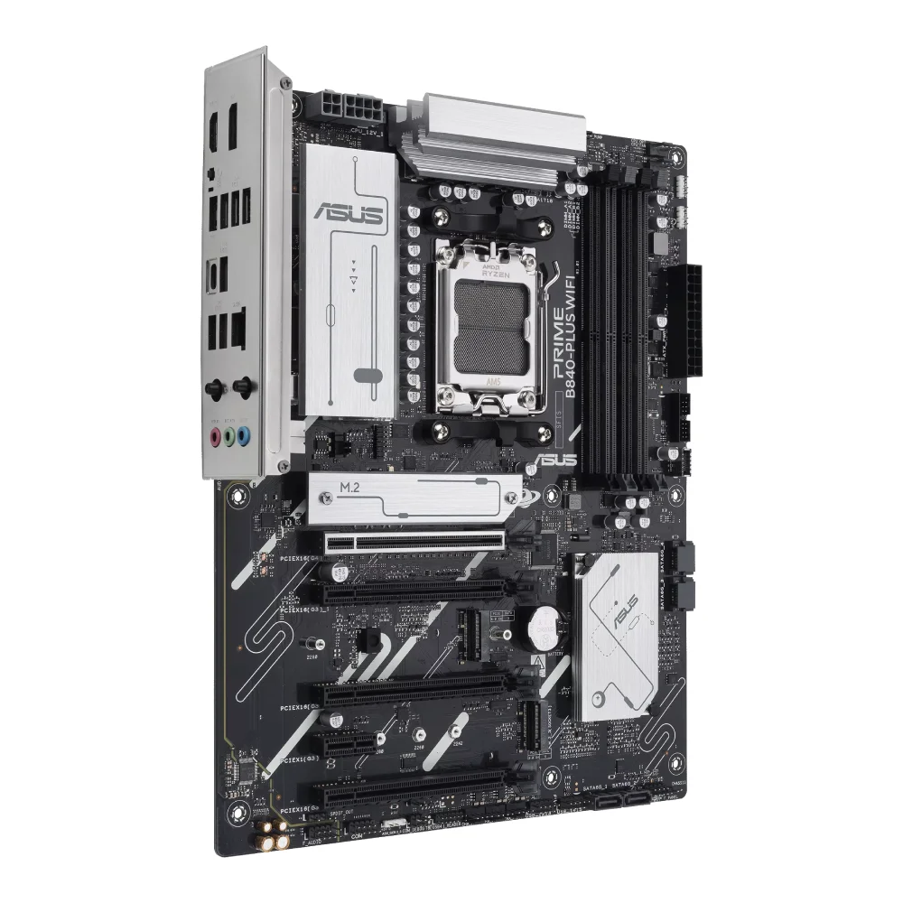 Placa Mãe Asus Prime B840-plus Wifi Ddr5 Am5 Atx M.2 Nvme HDMI Display Port Usb Tipo C 90mb1iz0-m0eay0 8