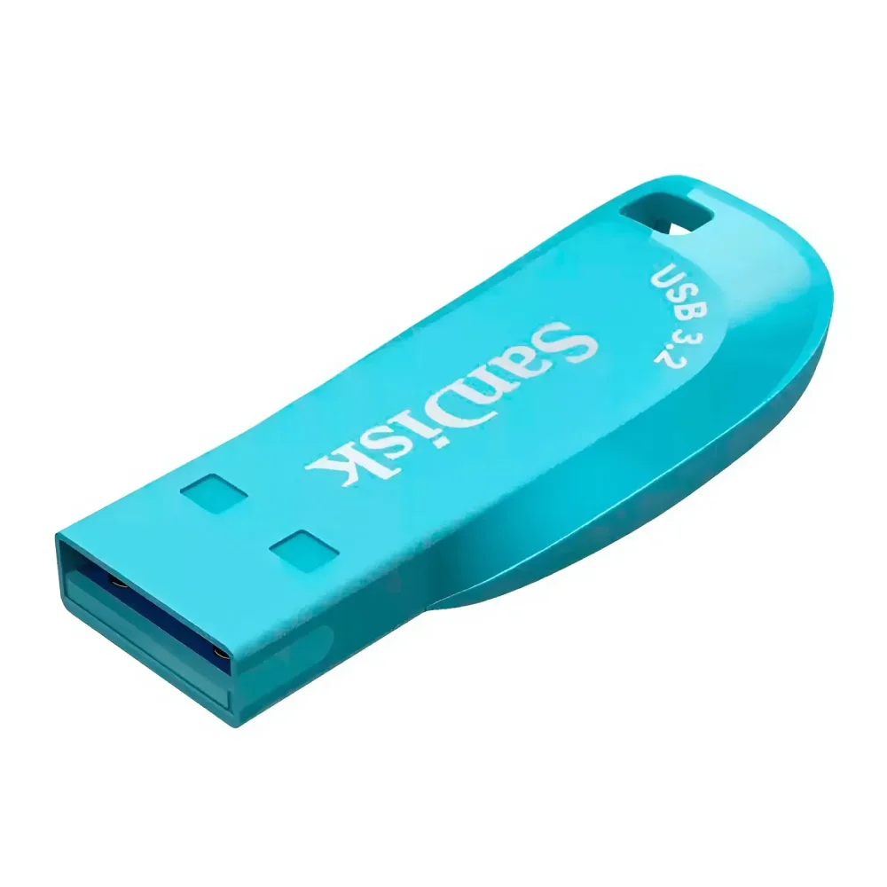 Imagem 3 de 3 do produto Pendrive Sandisk Ultra Shift 128GB 100 Mb/s Usb 3.0 Azul Sdcz410-128g-g46bb
