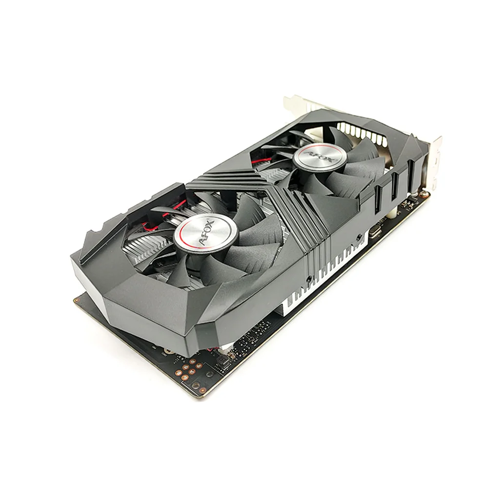 Placa De Video Afox Geforce Gtx 1050 Ti Atx Dual Fan 4gb GDDR5 128 Bits - Af1050ti-4096d5h5-v8