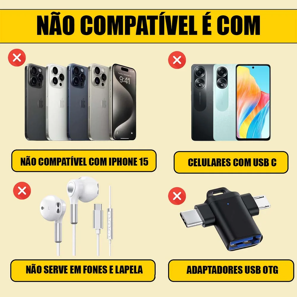 Imagem 2 de 4 do produto Adaptador Otg Para Iphone Do 6 Ao 14 Light Para Usb C Turbo