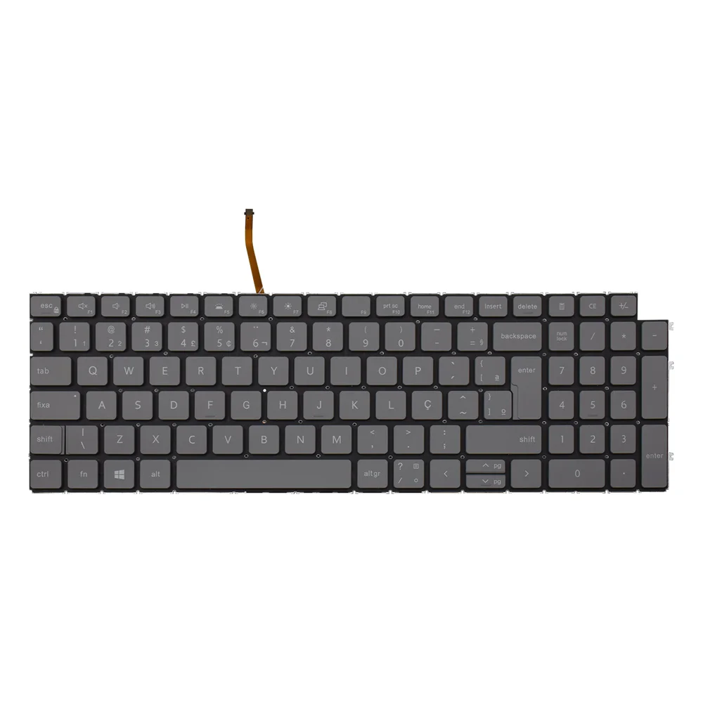 Teclado Para Notebook Dell Inspiron 15-i120k-a10p Abnt2 Cinza Escuro