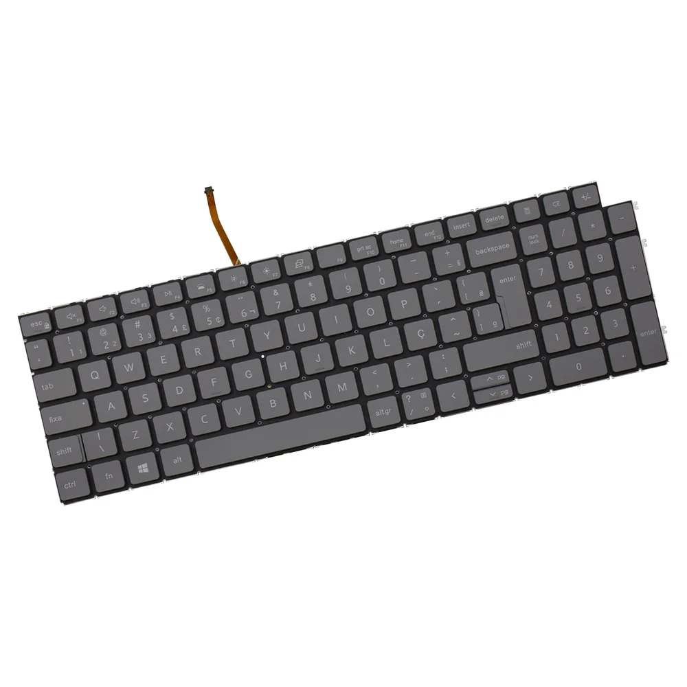 Teclado Para Notebook Dell Inspiron 15-i120k-a10p Abnt2 Cinza Escuro