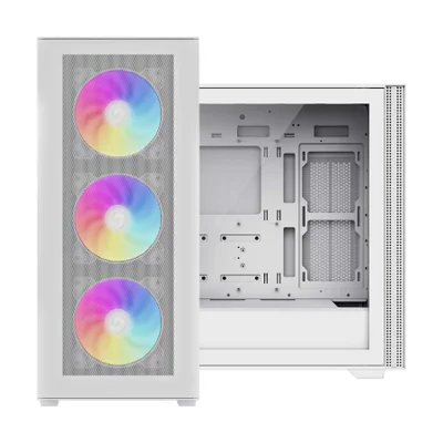 Gabinete Gamer Gamemax Quest Wh, E-atx, Vidro Temperado, 3 Fans