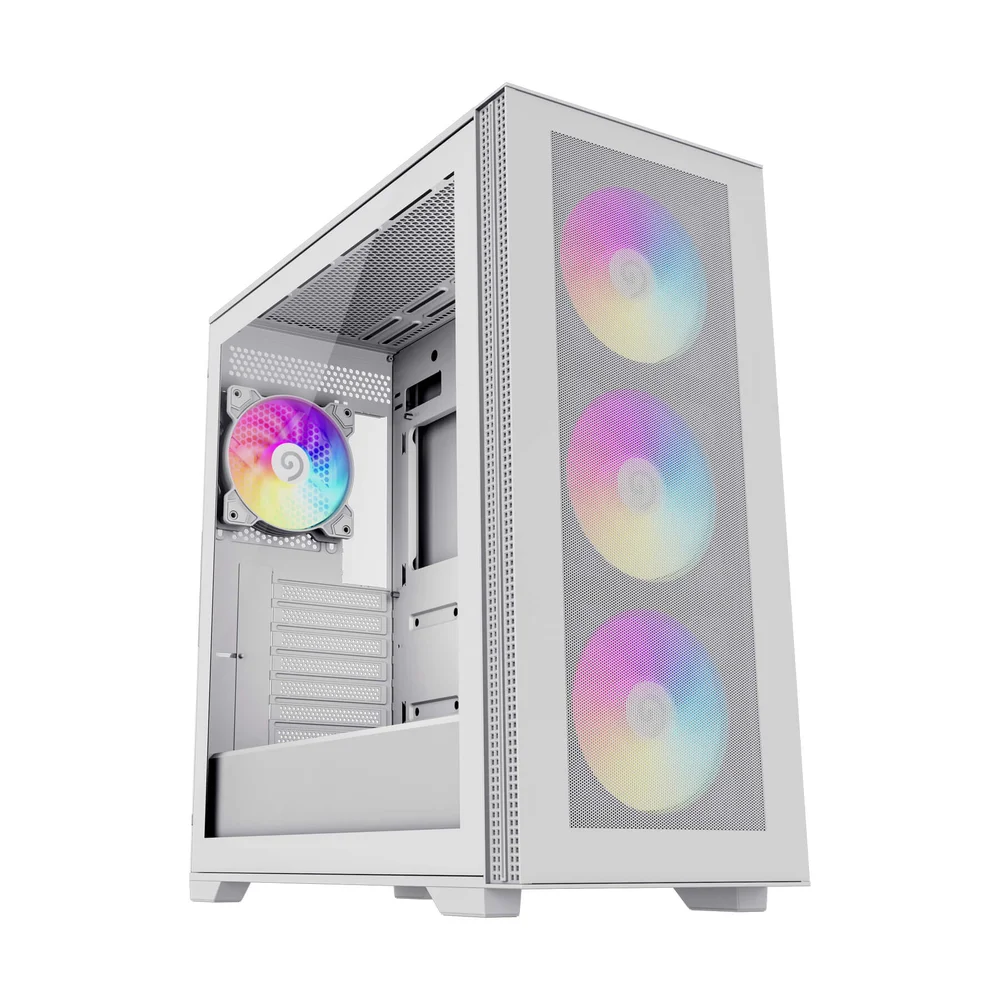 Imagem 2 de 5 do produto Gabinete Gamer Gamemax Quest Wh, E-atx, Vidro Temperado, 3 Fans