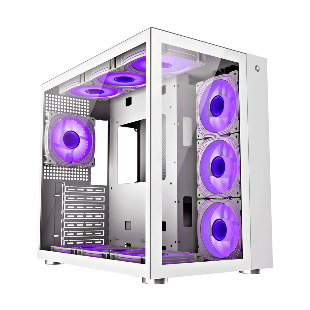 Imagem 5 de 5 do produto Gabinete Gamer Gamemax Lucent Wh, Atx, Vidro Temperado, 3 Fans