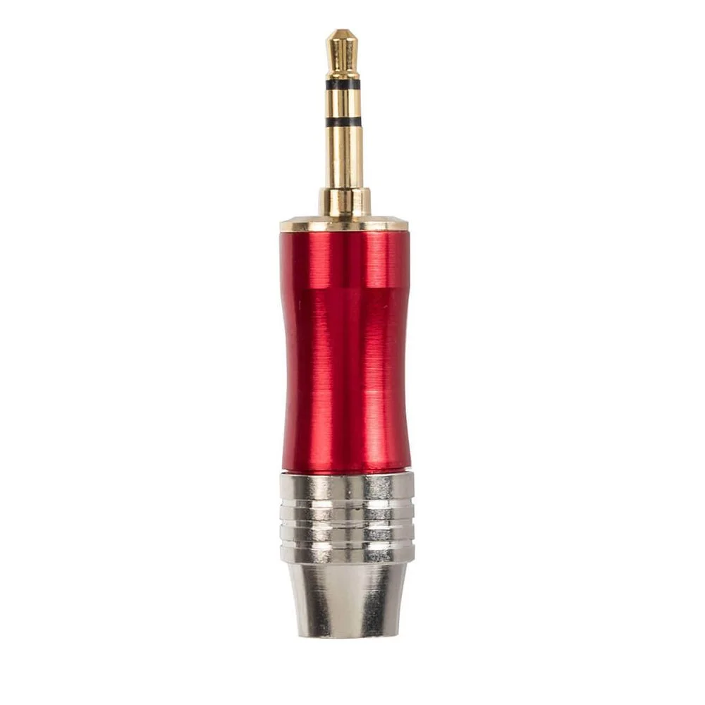 Imagem 3 de 3 do produto Conector Plug P2 Macho De Metal Estéreo Vermelho Vermelho