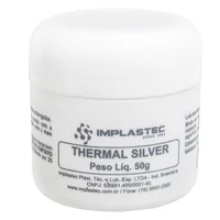 Pasta Térmica Prata Cinza Thermal Silver Implastec 50g 2