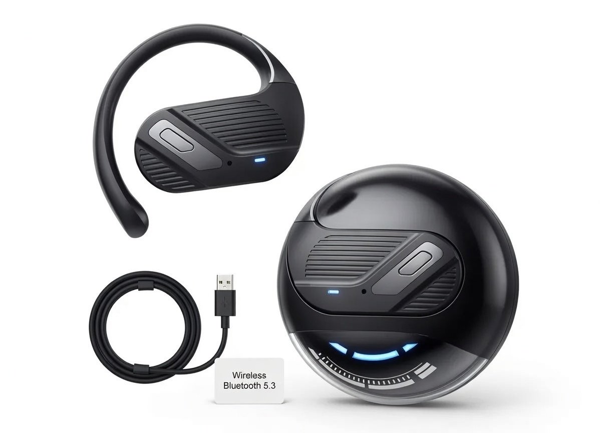 Fone De Ouvido Sem Fio Com Estojo De Carregamento