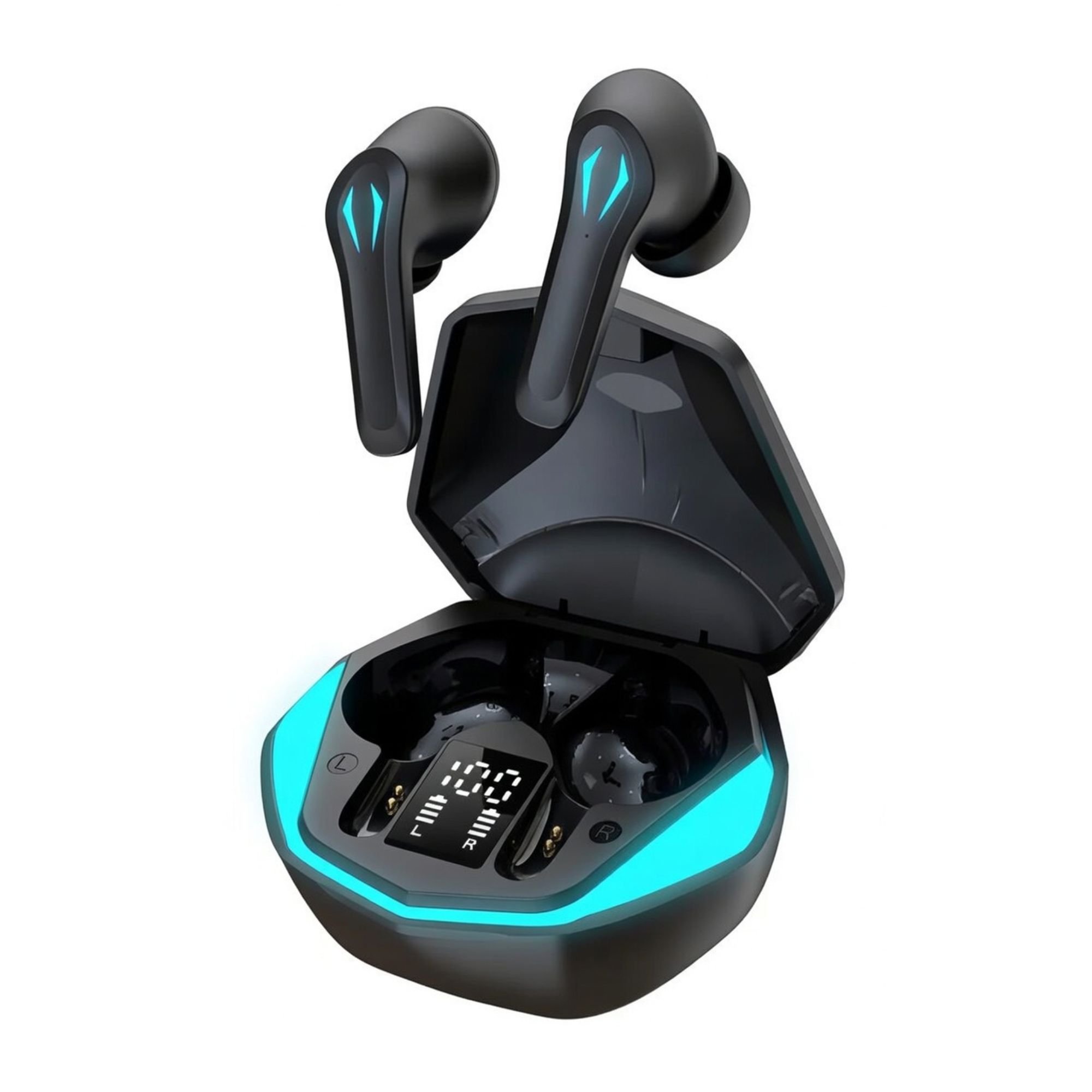 Estojo Com Tela LED + Fone Bluetooth Turbo RGB