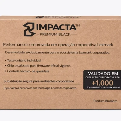 Toner Lexmark Mx331, Ms331, Mx431, Ms431 - 15k - 55bbh00 - 55b4h00 - 55b0ha0 | Linha Impacta Premium Black