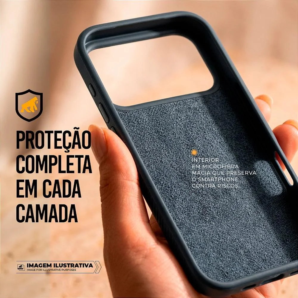 Imagem 3 de 5 do produto Capa Para Iphone 17 Pro - Woov - Azul - Gshield