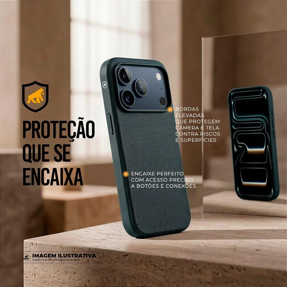 Imagem 5 de 5 do produto Capa Para Iphone 17 Pro - Woov - Azul - Gshield