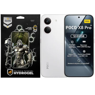 Kit Película Frontal + Traseira Para Poco X8 Pro - Proteção Completa - Gshield