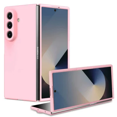 Capa Protetora Premium para o Samsung Galaxy Z Fold 7 - Proteção na Câmera, Anti-Impacto, Encaixe Perfeito para Dobrar e Abrir - Cor: Rosa