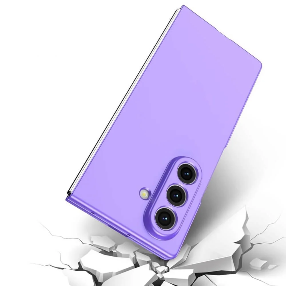 Imagem 5 de 5 do produto Capa Protetora Premium para o Samsung Galaxy Z Fold 7 - Proteção na Câmera, Anti-Impacto, Encaixe Perfeito para Dobrar e Abrir - Cor: Lilás