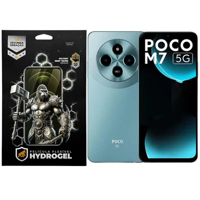 Kit Película Frontal + Traseira Para Xiaomi Poco M7 5g - Proteção Completa - Gshield