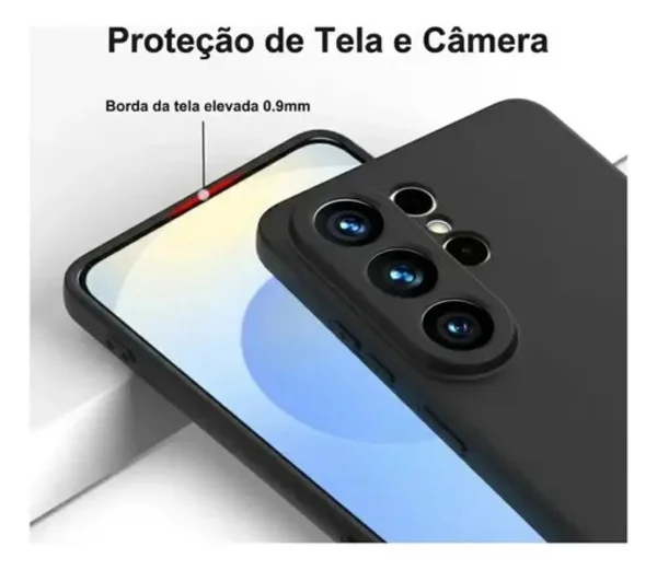 Capa Capinha Silicone Aveludada Para Samsung Galaxy S26 Ultra 5g