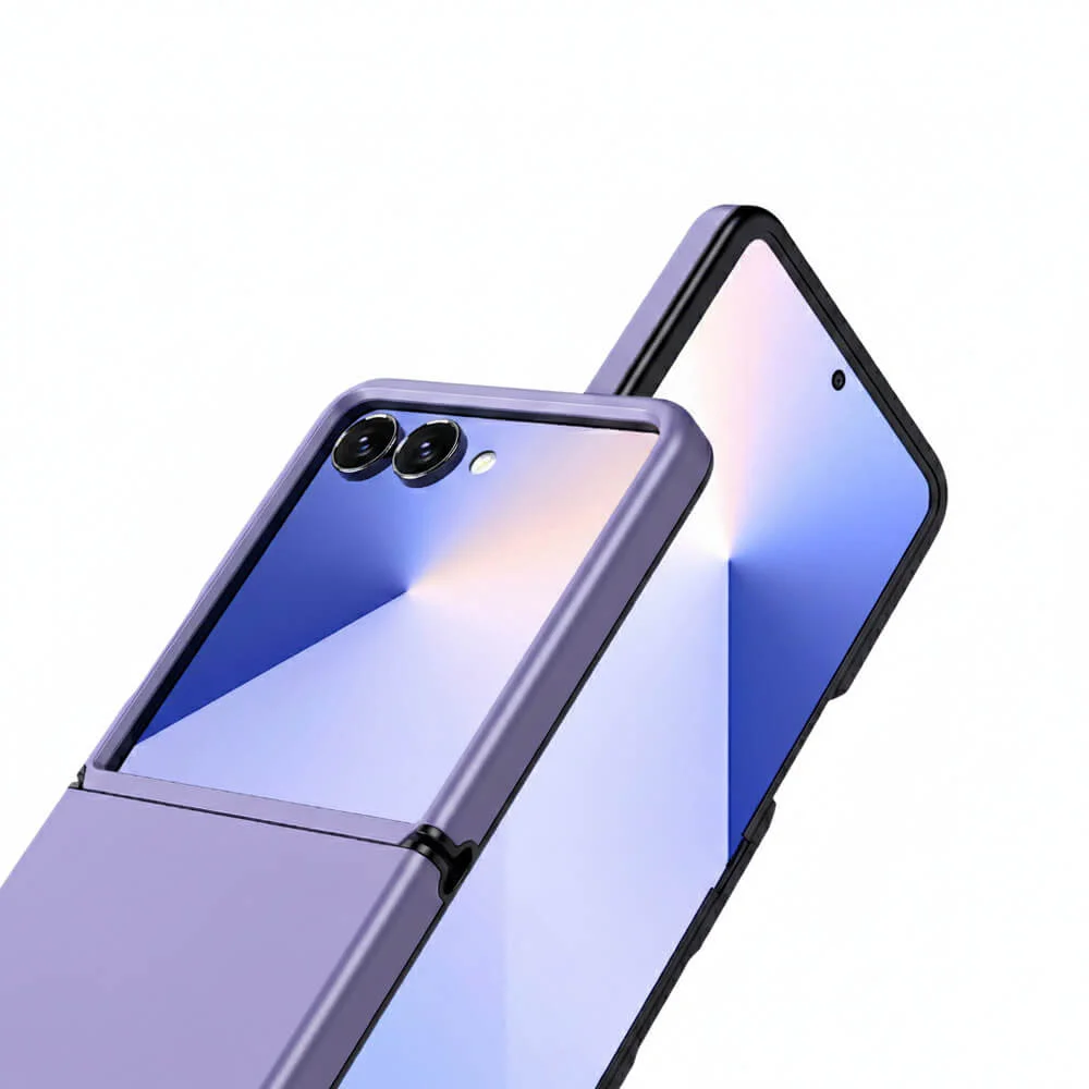 Imagem 2 de 5 do produto Capa para o Samsung Galaxy Z Flip 7 com Proteção Total - Case Anti-Impacto, Design Fino e com Acabamento Premium | Cor: Lilás